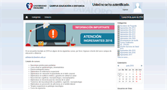 Desktop Screenshot of ead.campus.favaloro.edu.ar