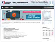 Tablet Screenshot of ead.campus.favaloro.edu.ar