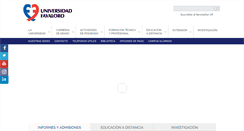 Desktop Screenshot of favaloro.edu.ar