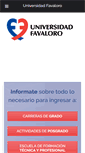 Mobile Screenshot of favaloro.edu.ar