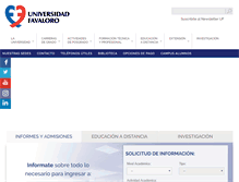 Tablet Screenshot of favaloro.edu.ar